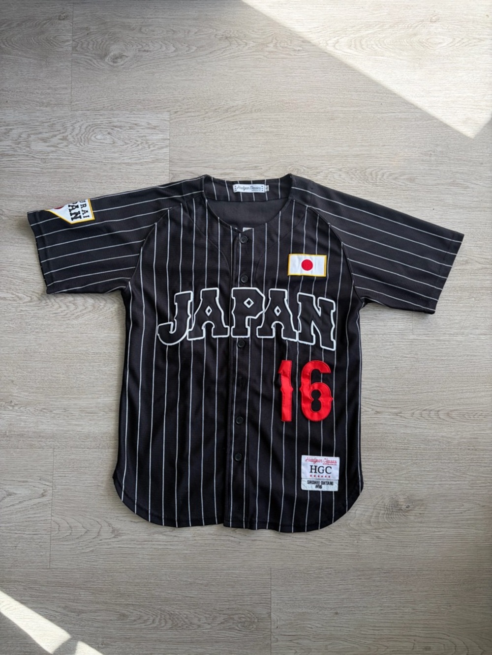 HGC Japan Black Pinstripe Baseball Jersey - Shohei Ohtani 16